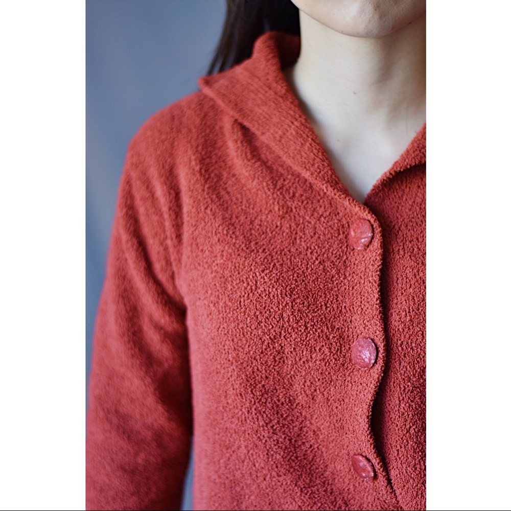 J. Jill | Rust Red Cardigan | Size S - Picture 3 of 4